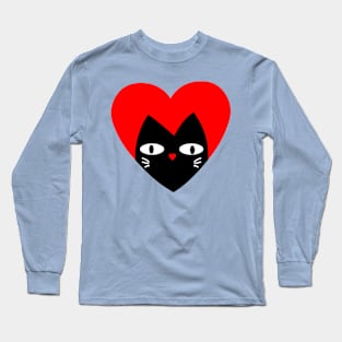 LOVE BLACK CAT Long Sleeve T-Shirt